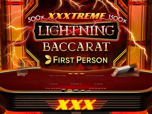 First Person XXXtreme Lightning Baccarat game screenshot